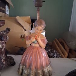 Girl Lamp Antique