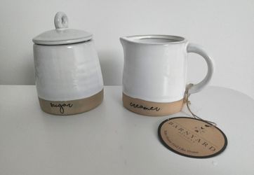New Ceramic Sugar/Creamer Set