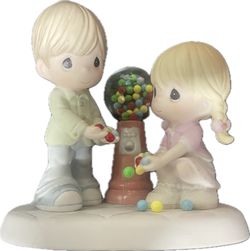 Vintage - Precious Moments - I count my blessings every day with you porcelain figurine