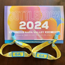 2 BottleRock 2024 Wristband - Saturday 