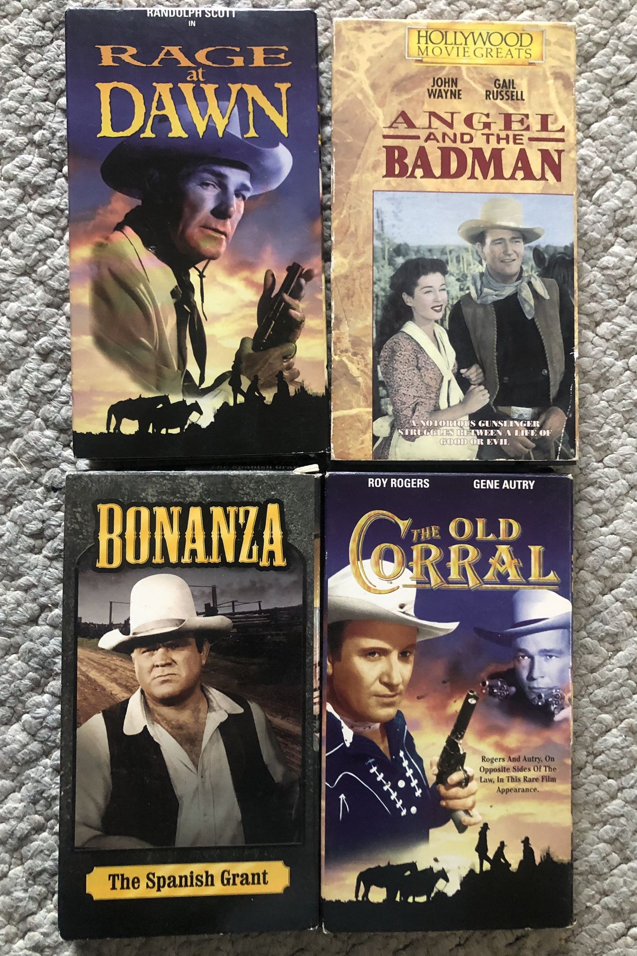 4 Western VHS Tapes From 1990s VGC