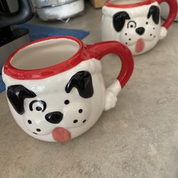 Embossed Puppy Cups