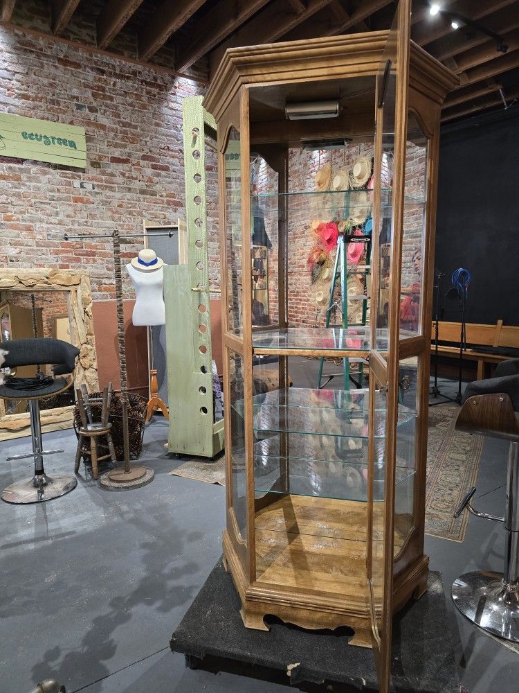 Display Glass/Wood Case
