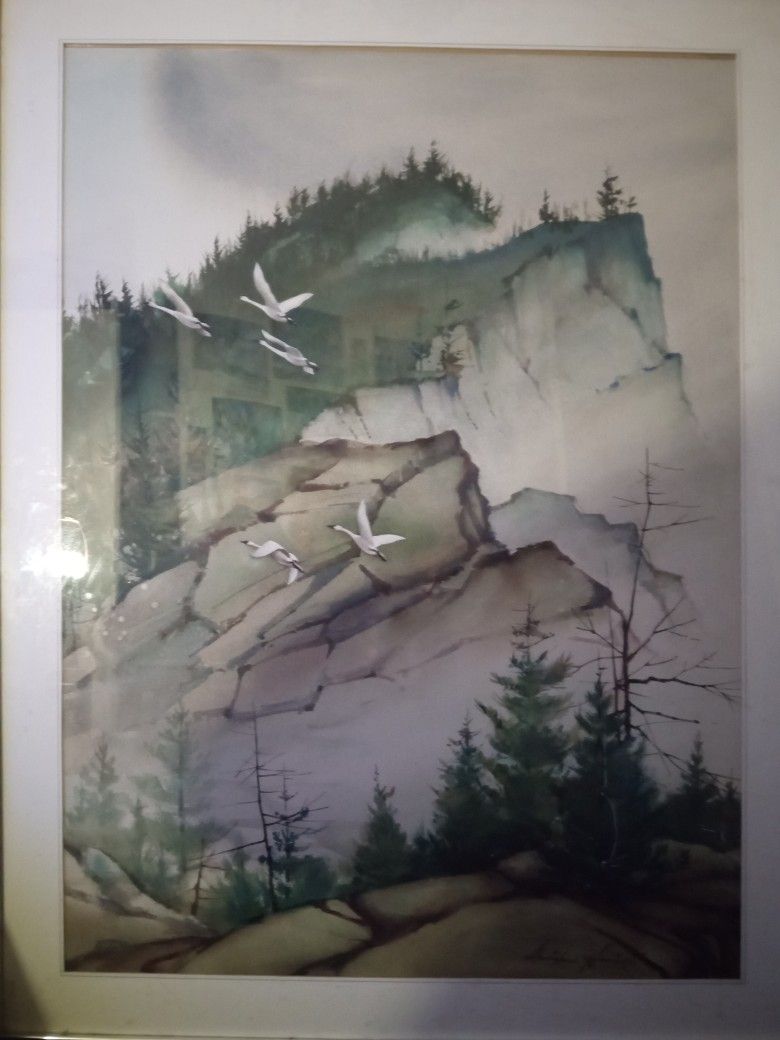 Kiss The Clouds Stanislaus Sowinski Fine Art Watercolor