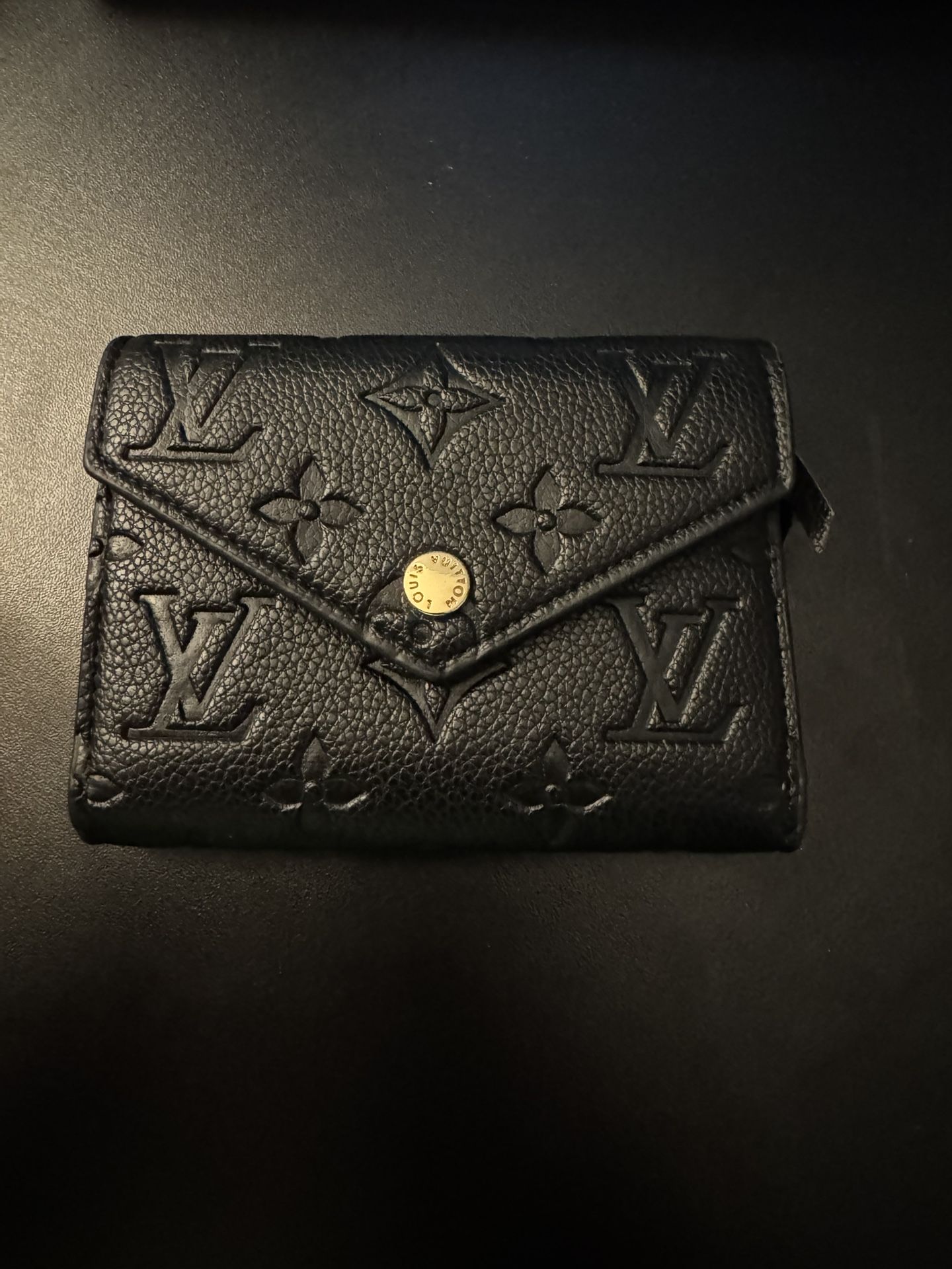 Women Black Monogram Wallet – Used in Great Condition