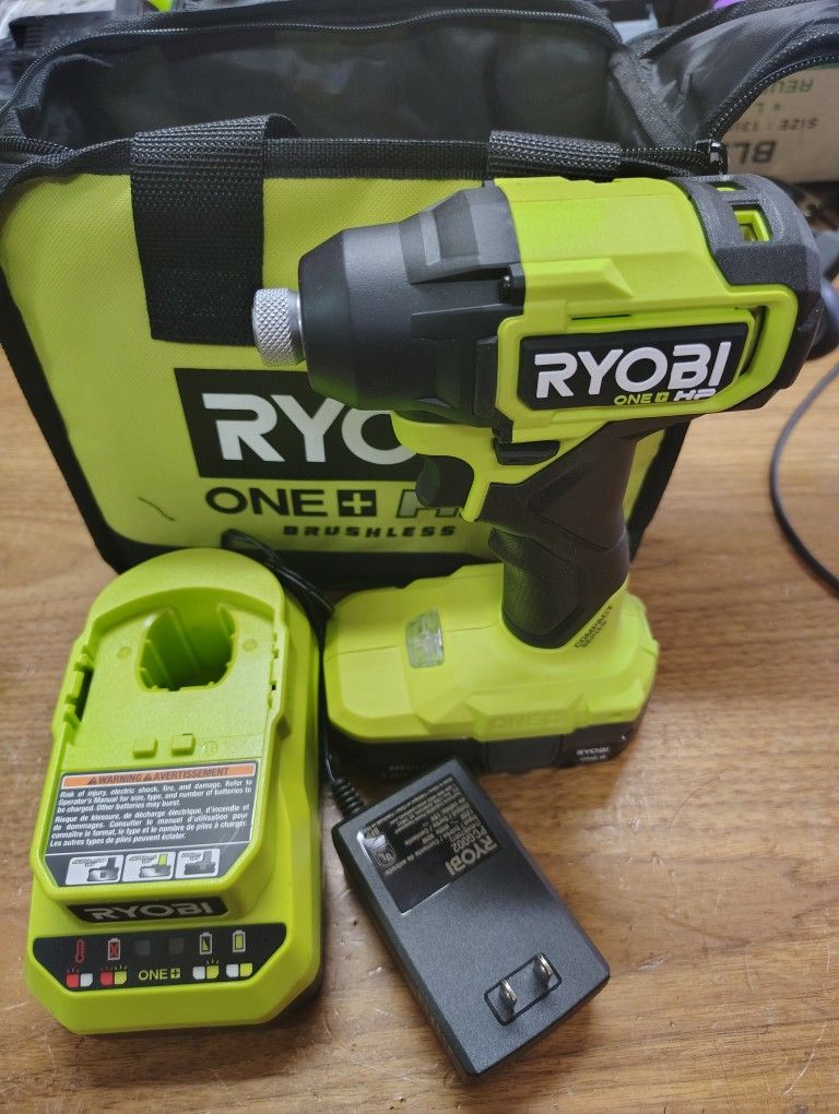 Ryobi Hp Hex Impact Kit With Battery And Charger
