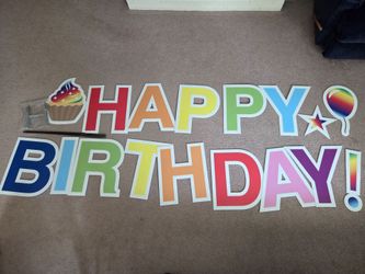 Happy Birthday Yard Sign