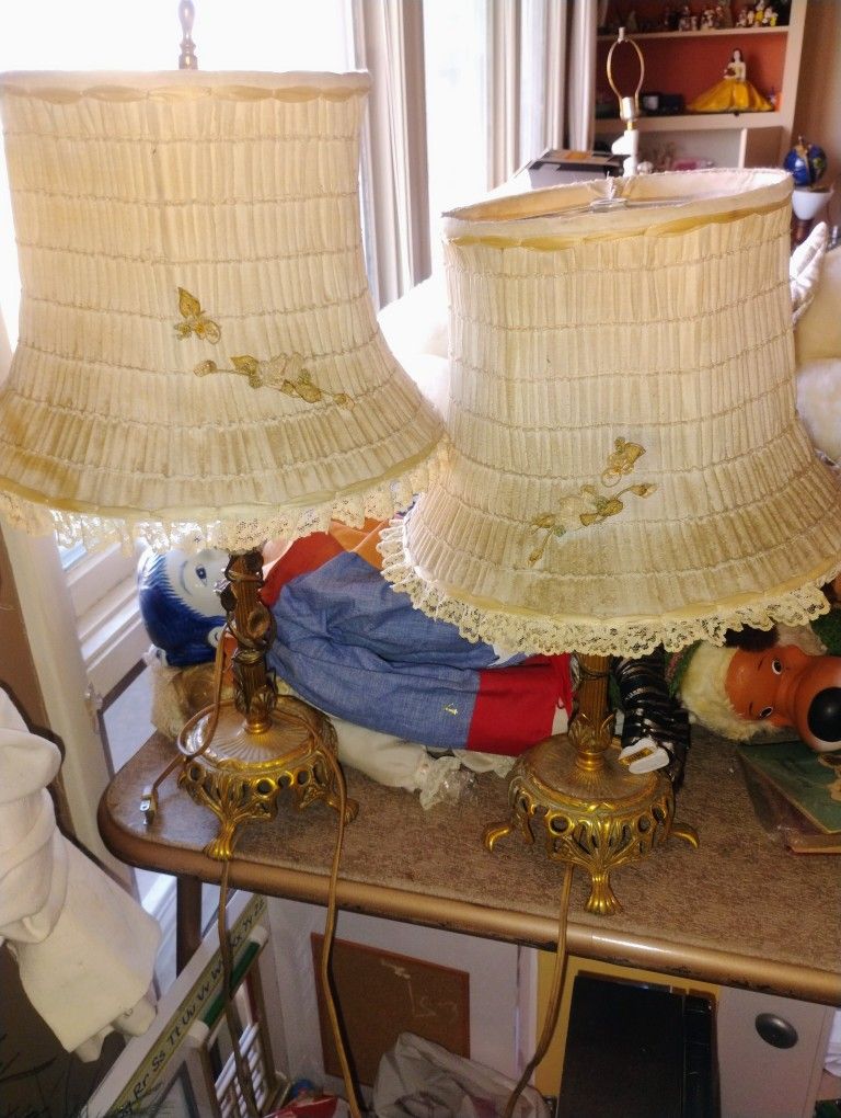 Pair Of Vintage Lamps