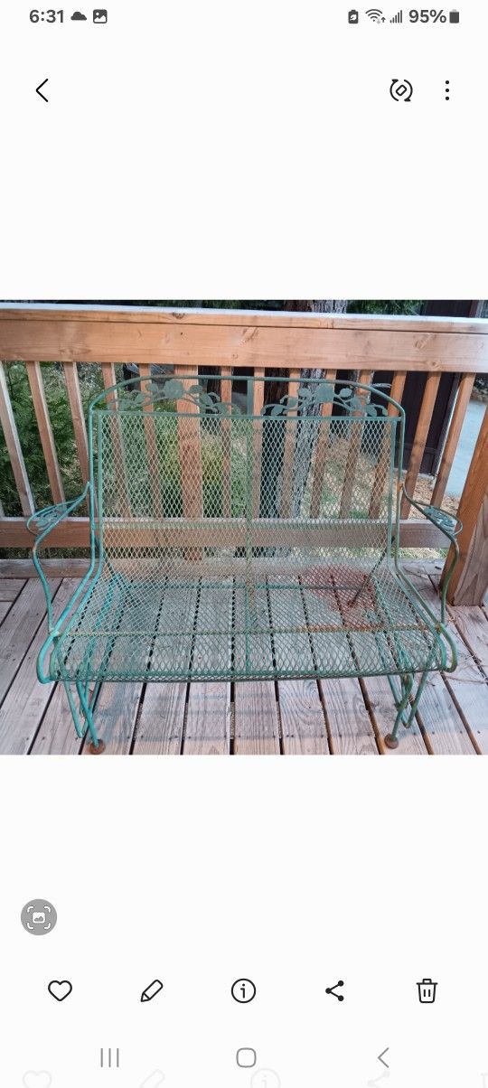 2 Vintage Glider Love Seats