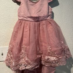 Blush Pink Girls Holiday Dress