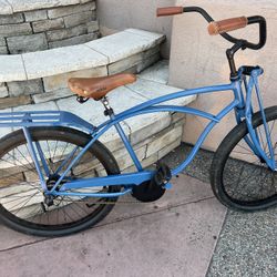 Custom 3 Speed Cruiser Bike Restored Newer Parts 