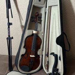 Child Size Violin W/ Case & Extras 