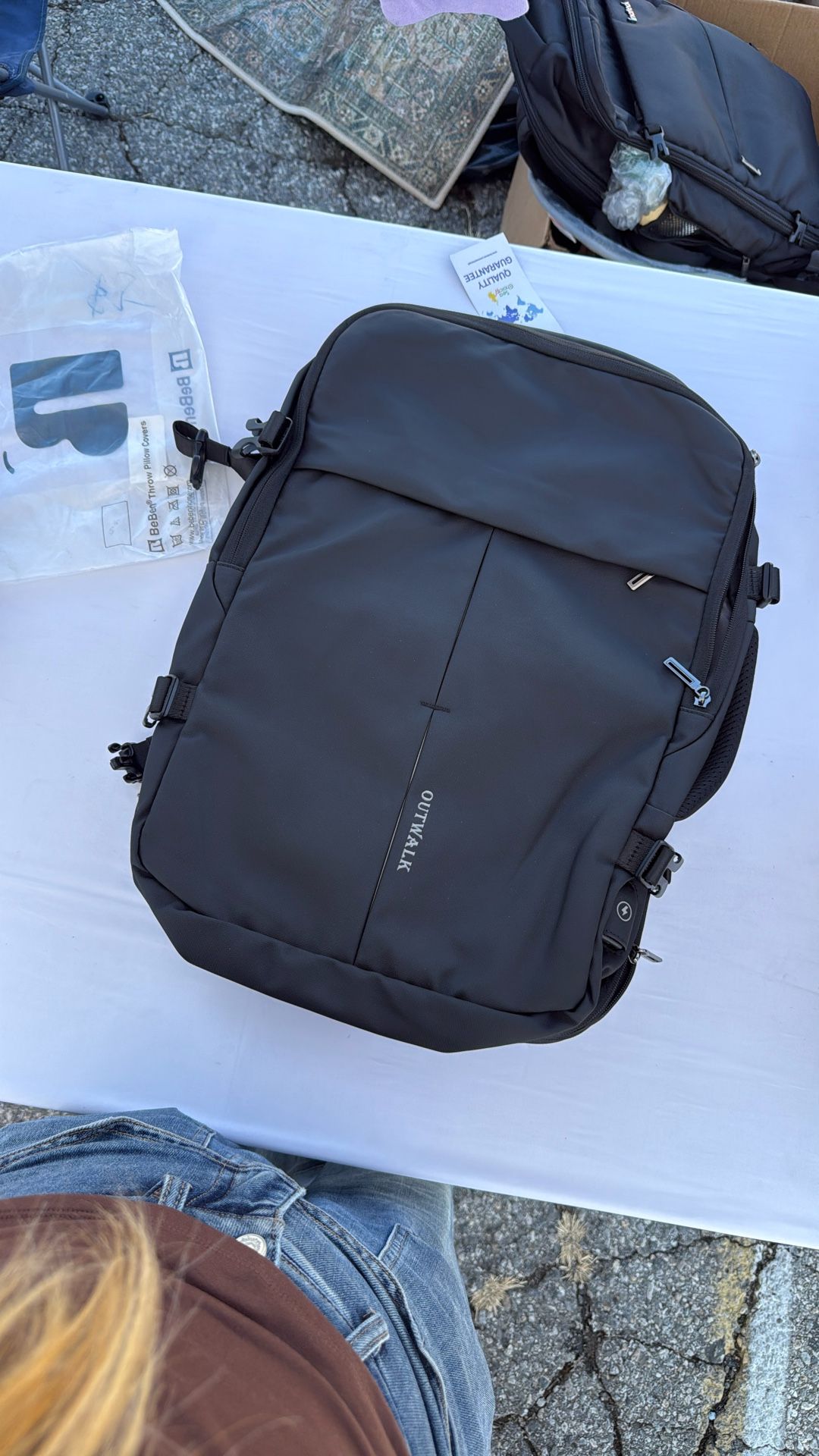 Men Can Expand 15.6 Computer Bag Large Capacity Travel Multi-Functional Men's Backpack