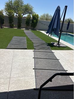 PROTECTIVE POOL FENCE- KIDS ARE TOO OLD!