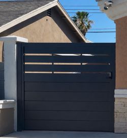 Modern metal gates