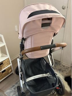 Pink UPPAbaby Vista Stroller System (Toddler Seat + Adapters and Accessories)