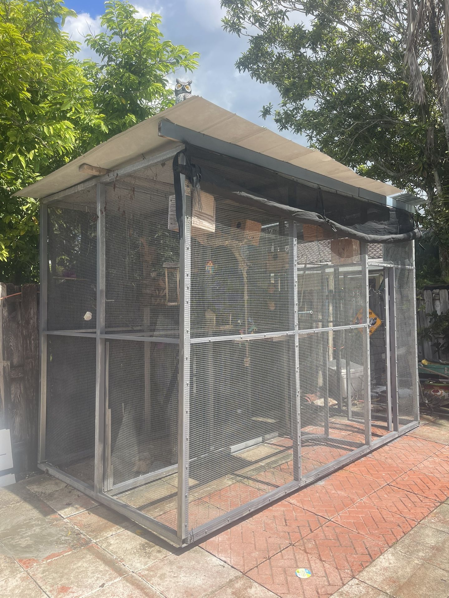 Pajarera 82’ X 12/2’ Y 106 De Alto- Estructura De Garbanizado