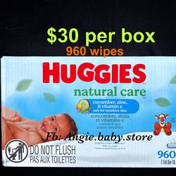 Huggies natural care wipes - Cucumber