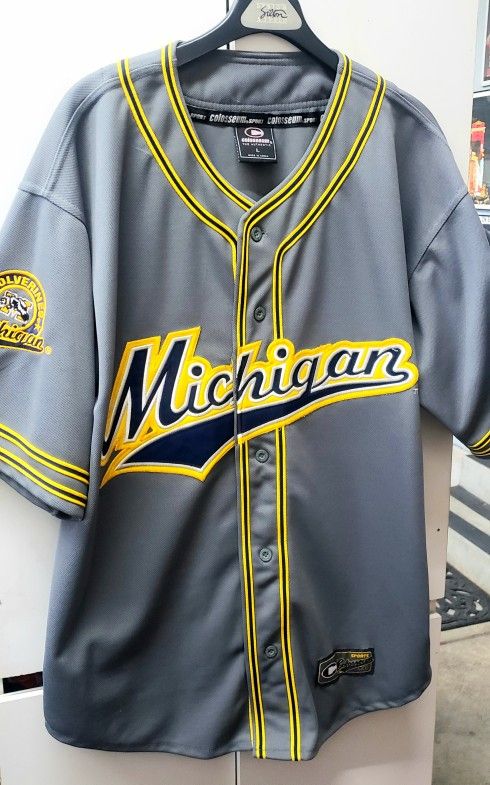 New Vintage 2000 Michigan Baseball Jersey