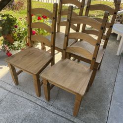  Pier One Wooden Chairs 