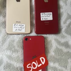 IPhone 8 Plus 2 Of Them & One IPhone SE2