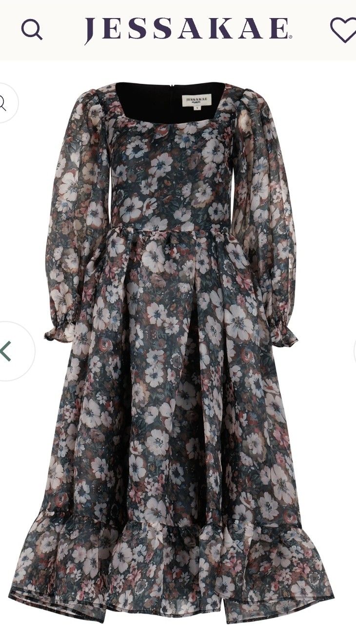 Jessakae Black Floral Dress