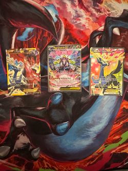 Yveltal, Xerneas, and Zygarde EX fullart binder
