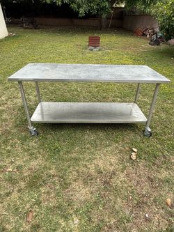 Stainless steel table