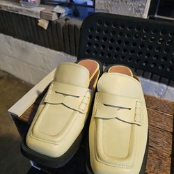 Ganni Leather Women Shoes