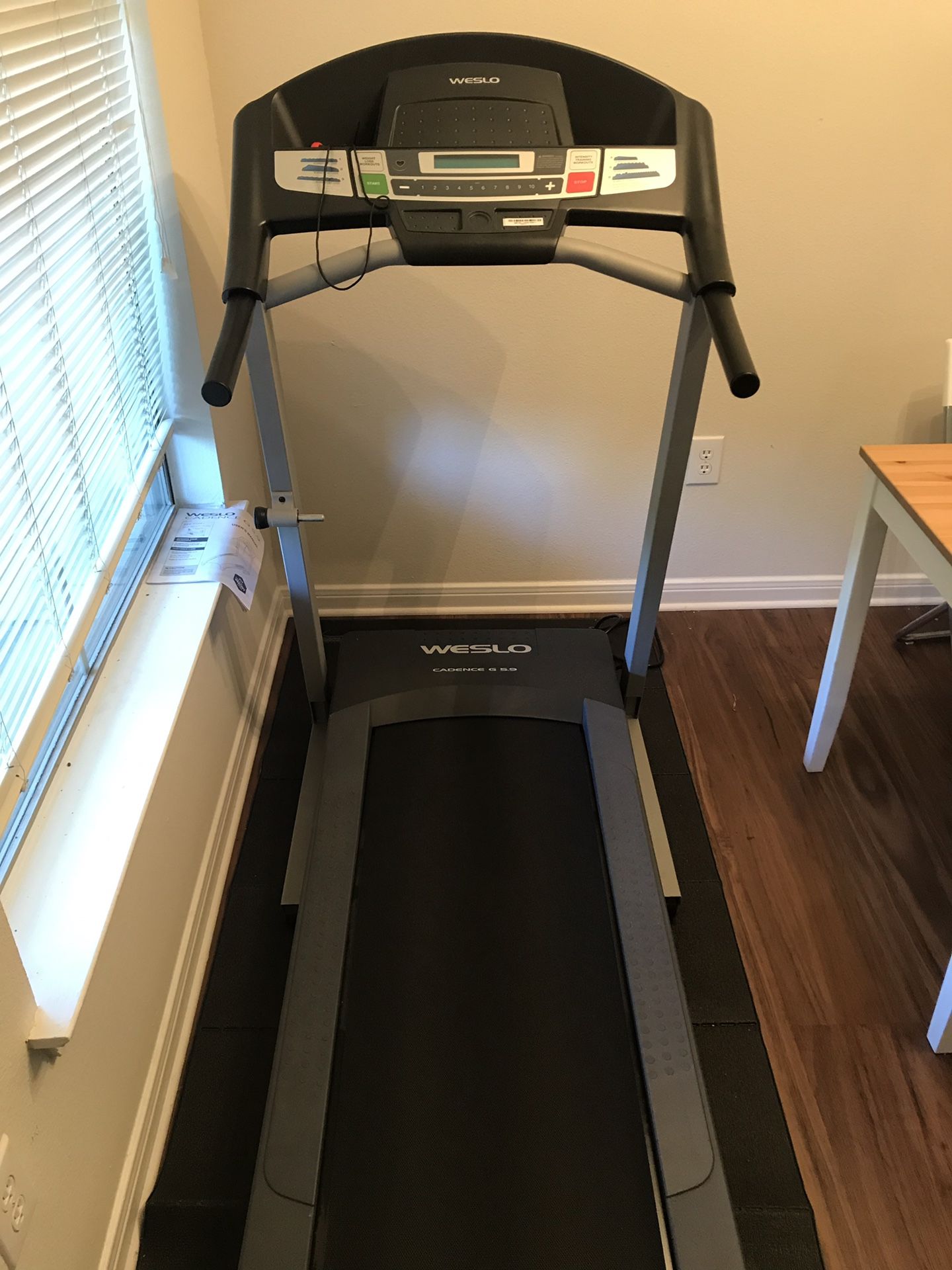 Weslo Cadence G 5.9 Treadmill with mat