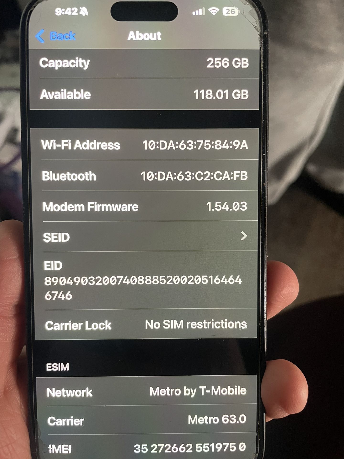 Unlocked Black iPhone 16 Plus 256 Gb With Apple Care Sale Trade