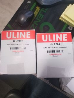 2 Uline pin locks- NEW