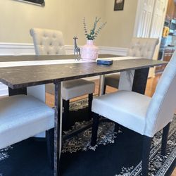 Modern Dining Table & Chairs ( Set Of 4 Chairs )