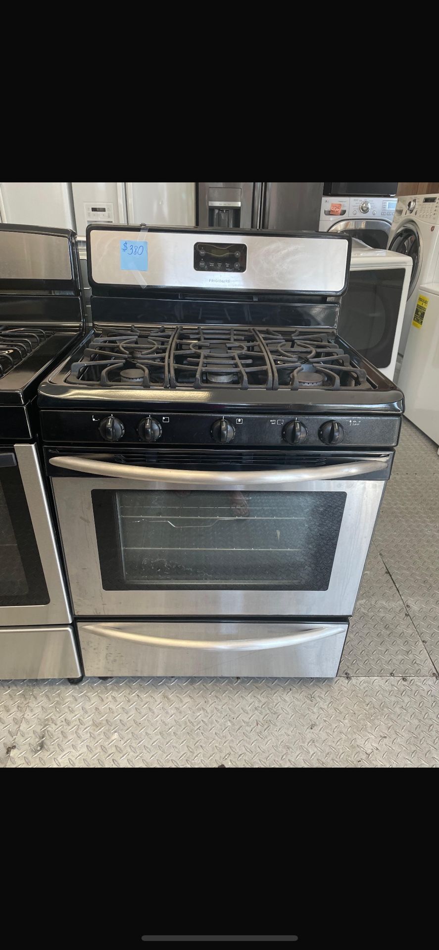 Frigidaire 30” Black And Stainless Steel Gas Stove