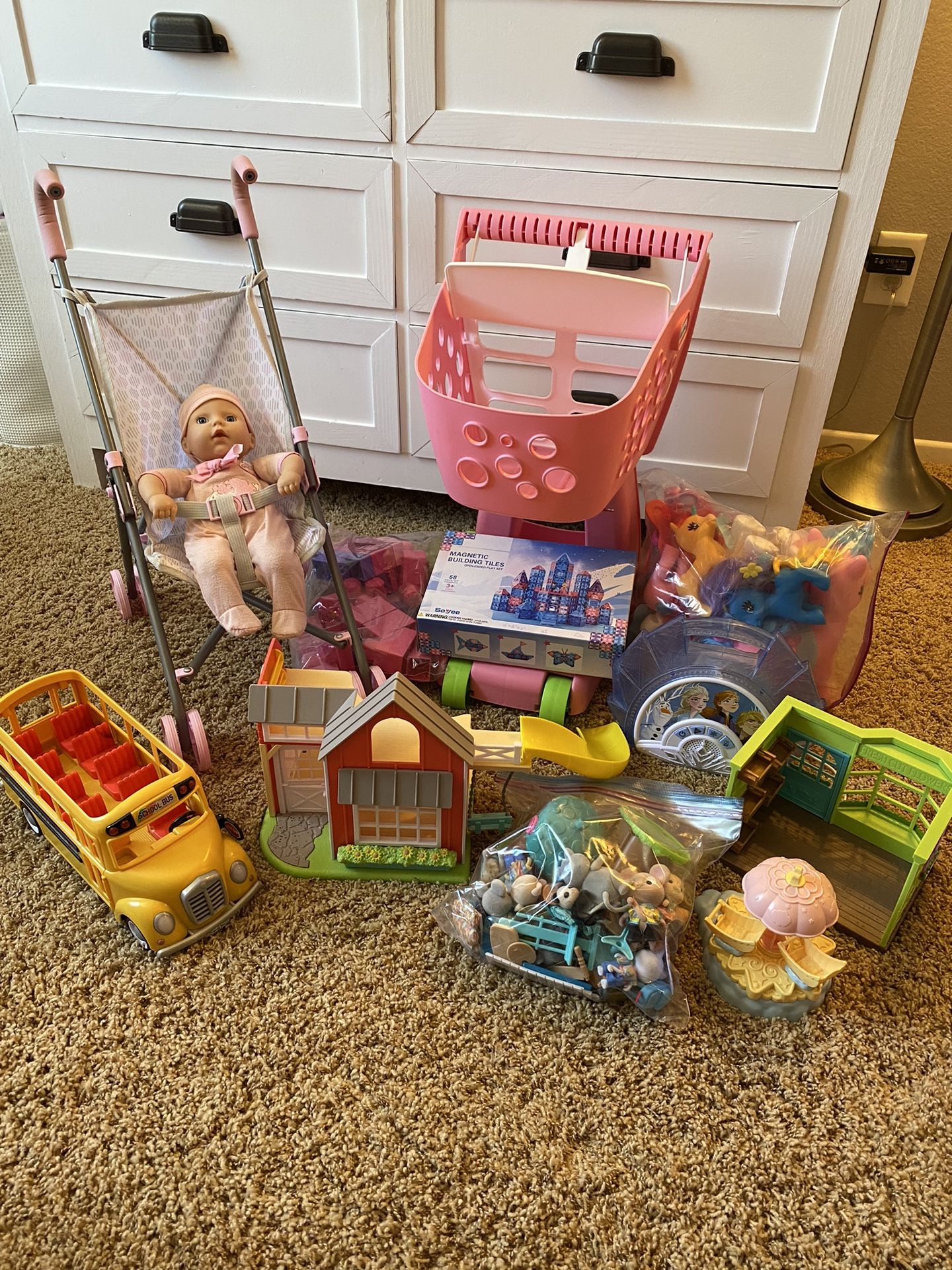 Toys - Girl Toys - Kid Toys - Doll Toys - Toy Stroller