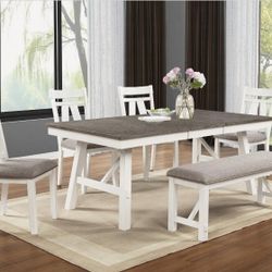 Table Set With Bench And 4 Chairs new Wood Table Set 