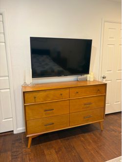 MCM style solid wood dresser