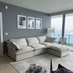 Beige Cloud Sectional (NEW SETS IN BOXES)