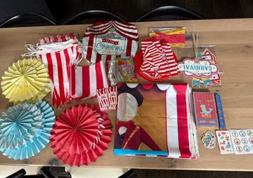 Circus/carnival Birthday Party Decor