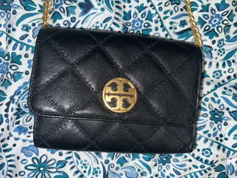 Tory Burch Willa Chain Wallet Crossbody - Black