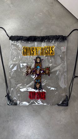 Guns N' Roses VIP 2023 Clear Drawstring Bag
