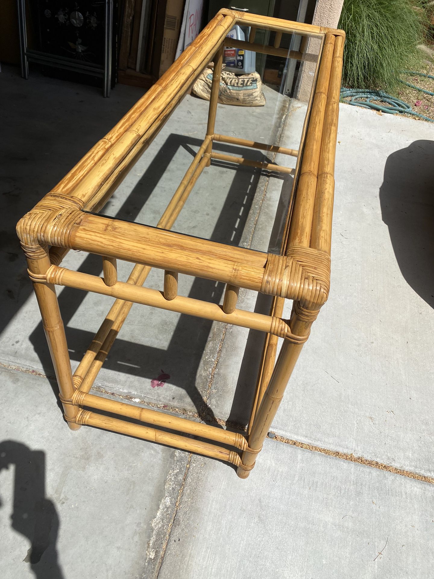 Bamboo Consol Table