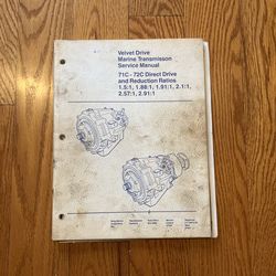 Velvet Drive Marine Transmission Service Manual Free
