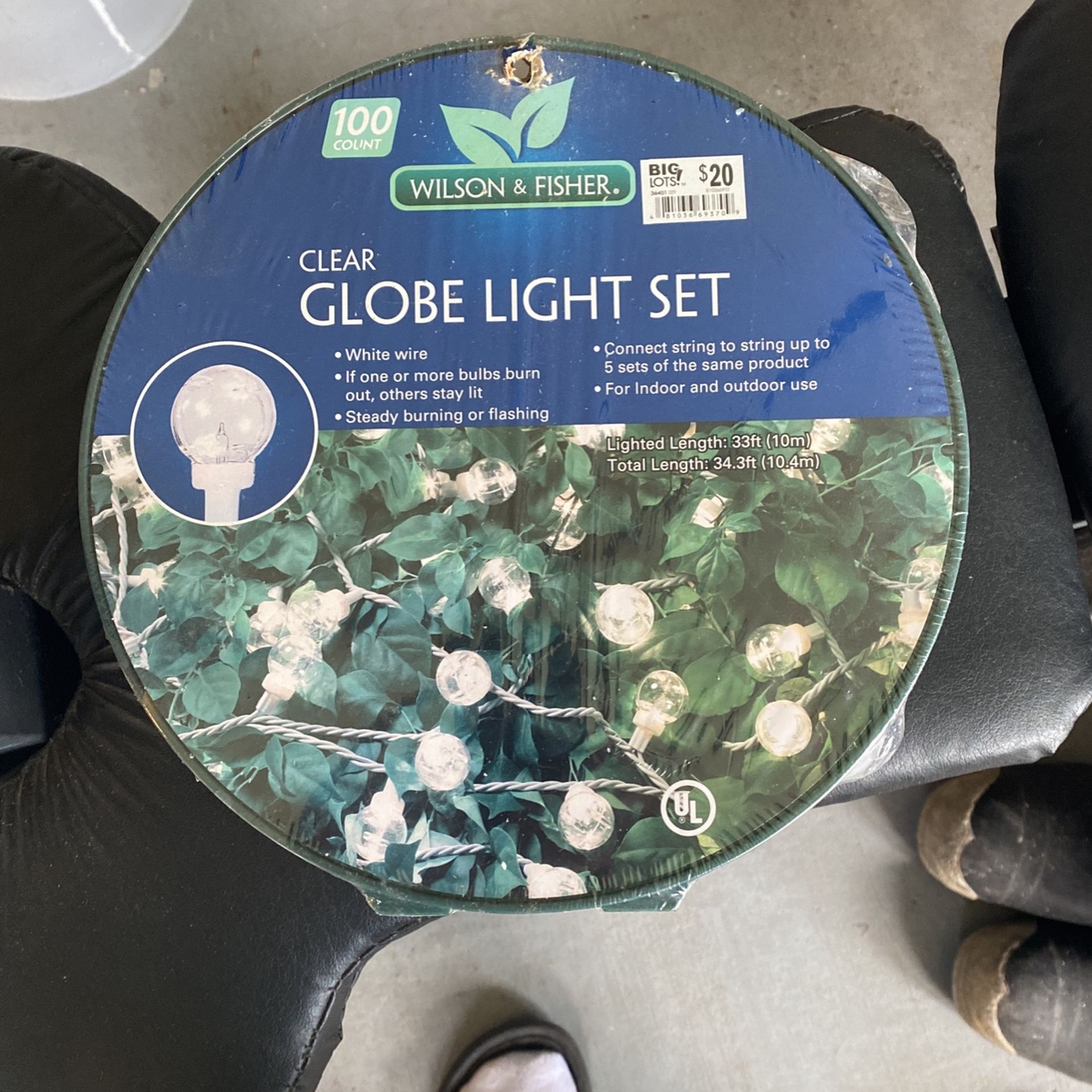 100 Clear Globe Light Set $10