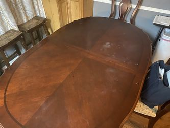 Wooden Table With 4 Chairs