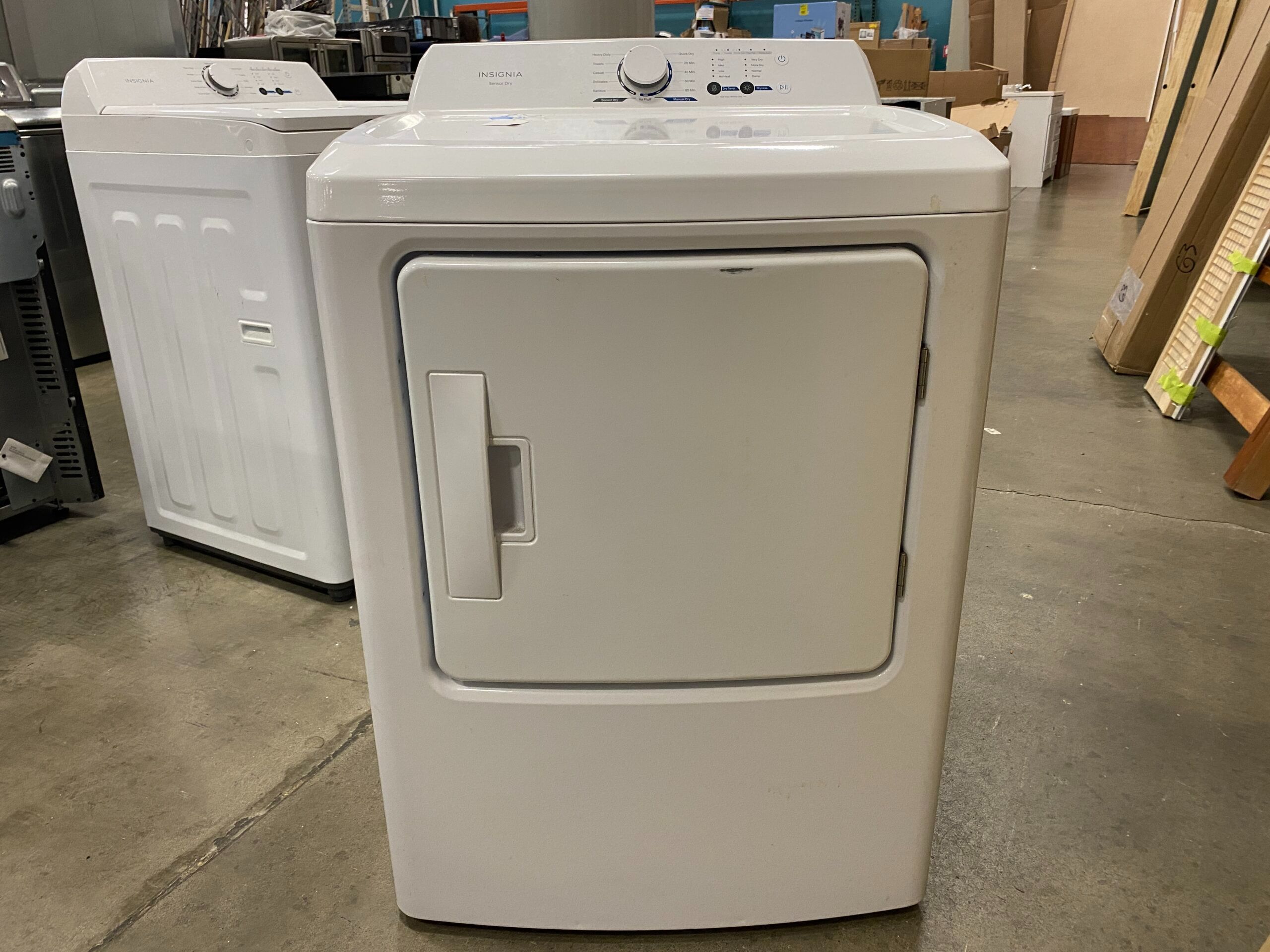 INSIGNIA Sensor Dry Clothes Dryer Model #NS-TDRE67W1