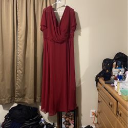 Burgundy Dress