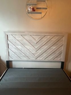 White bed frame