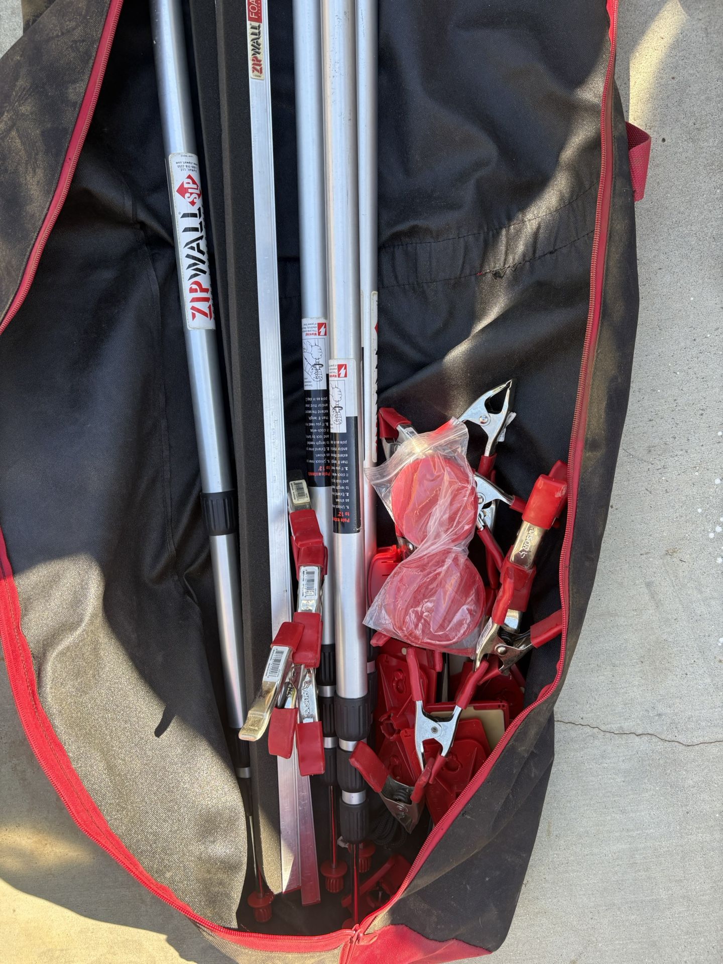 12’ Zip Wall Poles Kit