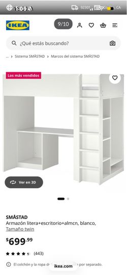 Ikea cama escritorio librero y closet